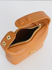 Okify CC 26S Coco Beach Micro Top Handle Pouch Orange Caramel 11x11x4cm - 2