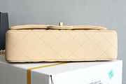 Okify CC Classic Flap Bag Beige Lambskin Gold Hardware 25cm - 4
