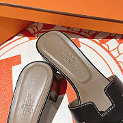 Okify Hermes Black High Heel Sandals (has big size) - 2