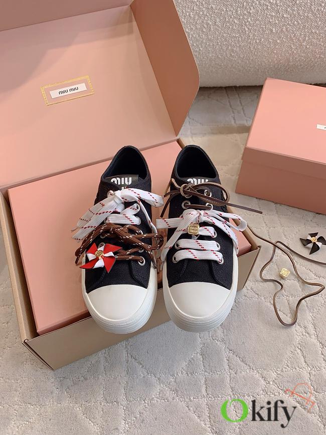 Okify MiuMiu Black Women Sneakers 29619 - 1