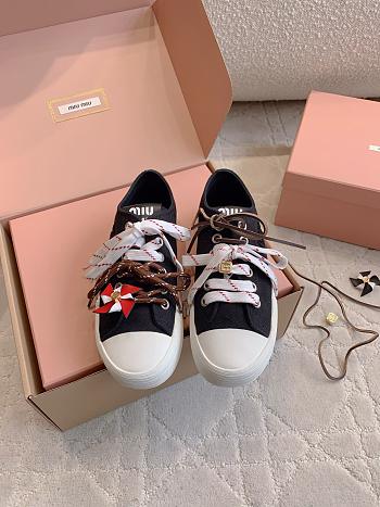 Okify MiuMiu Black Women Sneakers 29619