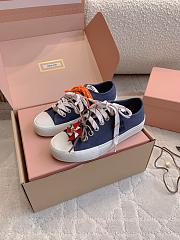 Okify MiuMiu Dark Blue Women Sneakers 29620 - 4