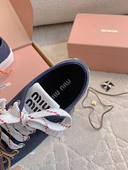 Okify MiuMiu Dark Blue Women Sneakers 29620 - 3