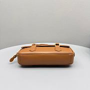 Okify MiuMiu Arcadie Leather Bag Brown 5BD282 24x11.5x5cm - 2