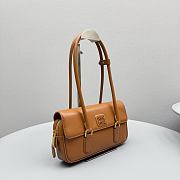Okify MiuMiu Arcadie Leather Bag Brown 5BD282 24x11.5x5cm - 3
