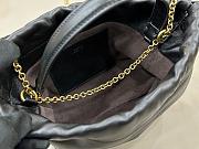 Okify Chloe Icons Shoulder Chain Bag Black Soft Leather 17x16x8cm - 2