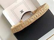 Okify Celine Classic Panier Hobo Bag Raffia Brown 33x16x4cm - 5