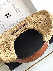 Okify Celine Classic Panier Hobo Bag Raffia Brown 33x16x4cm - 2