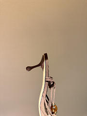 Okify Jimmy Choo Brown Suede High Heel Sandals With Rhinestone 6.5cm (has big size) - 6