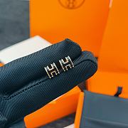 Okify Hermes Rose Gold Earrings Black H  - 3