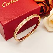 Okify Cartier Rose Gold Bracelet With Diamonds - 1