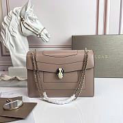 Okify Bvlgari Serpenti Bag Beige 28x18x8.5cm - 1