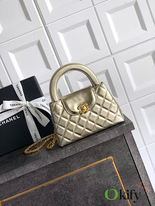 Okify CC Nano Kelly Bag Gold 19x13x7cm - 1