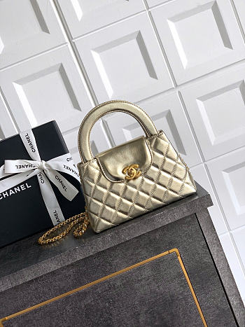 Okify CC Nano Kelly Bag Gold 19x13x7cm