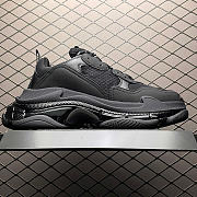 Okify Balenciaga Triple S Black Sneakers 29651 (has big size) - 3