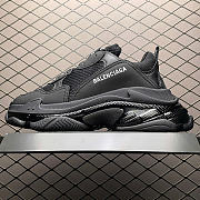 Okify Balenciaga Triple S Black Sneakers 29651 (has big size) - 1