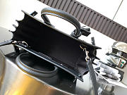 Okify YSL Sac De Jour Mini Bag Black Grain Leather Silver Hardware 22x18x11cm - 5