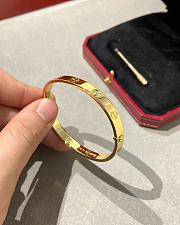 Okify Cartier Love Gold Bracelet With 4 Diamonds 6.1mm - 3