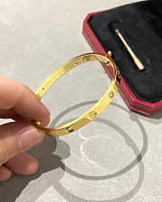 Okify Cartier Love Gold Bracelet With 4 Diamonds 6.1mm - 4