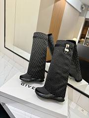 Okify Givenchy Black Women Boots With White Dots - 3
