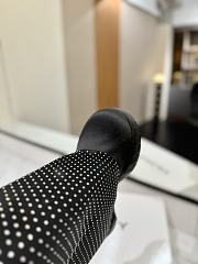 Okify Givenchy Black Women Boots With White Dots - 4