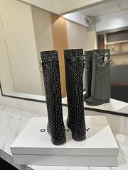 Okify Givenchy Black Women Boots With White Dots - 5