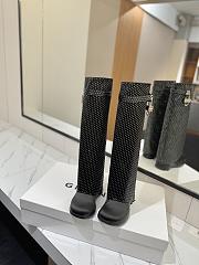 Okify Givenchy Black Women Boots With White Dots - 6