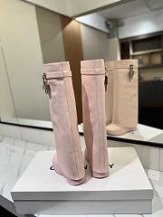 Okify Givenchy Women Pink High Boots 29655 - 5
