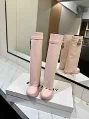 Okify Givenchy Women Pink High Boots 29655 - 3