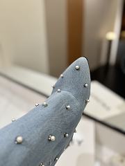 Okify Givenchy Denim Woman Boots With Pearls 8.5cm  - 3