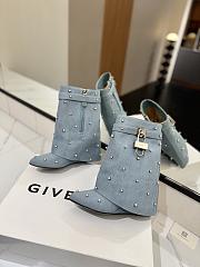 Okify Givenchy Denim Woman Boots With Pearls 8.5cm  - 5