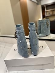 Okify Givenchy Denim Woman Boots With Pearls 8.5cm  - 6