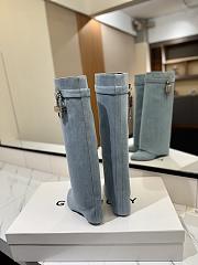 Okify Givenchy Woman Denim High Boots 8.5cm 29658 - 6