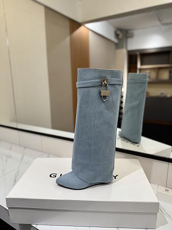Okify Givenchy Woman Denim High Boots 8.5cm 29658