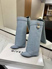 Okify Givenchy Woman Denim High Boots 8.5cm 29658 - 4