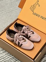 Okify Louis Vuitton Sneakeria Pink Women Sneakers  - 1