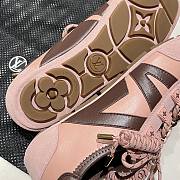 Okify Louis Vuitton Sneakeria Pink Women Sneakers  - 6