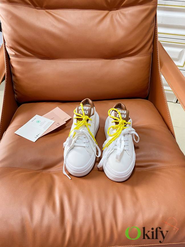 Okify MiuMiu White Women Sneakers 29661 - 1