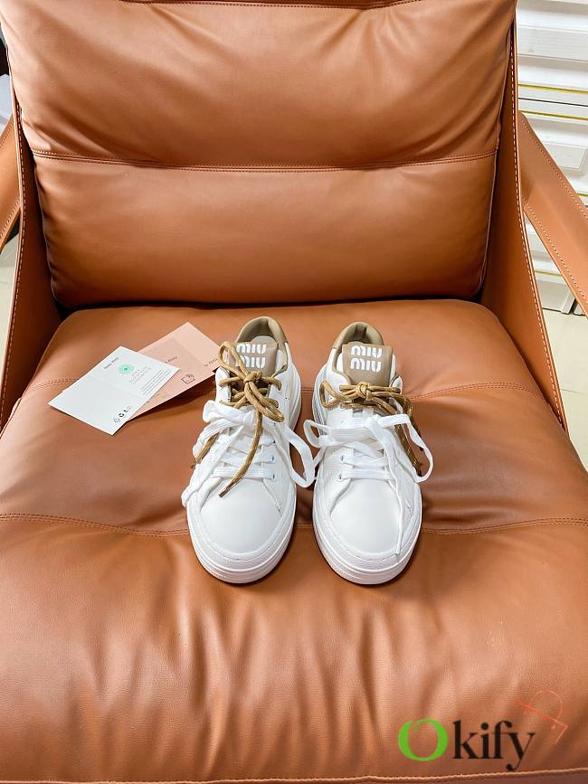 Okify MiuMiu White Women Sneakers 29662 - 1