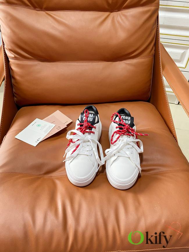 Okify MiuMiu White Women Sneakers 29663  - 1