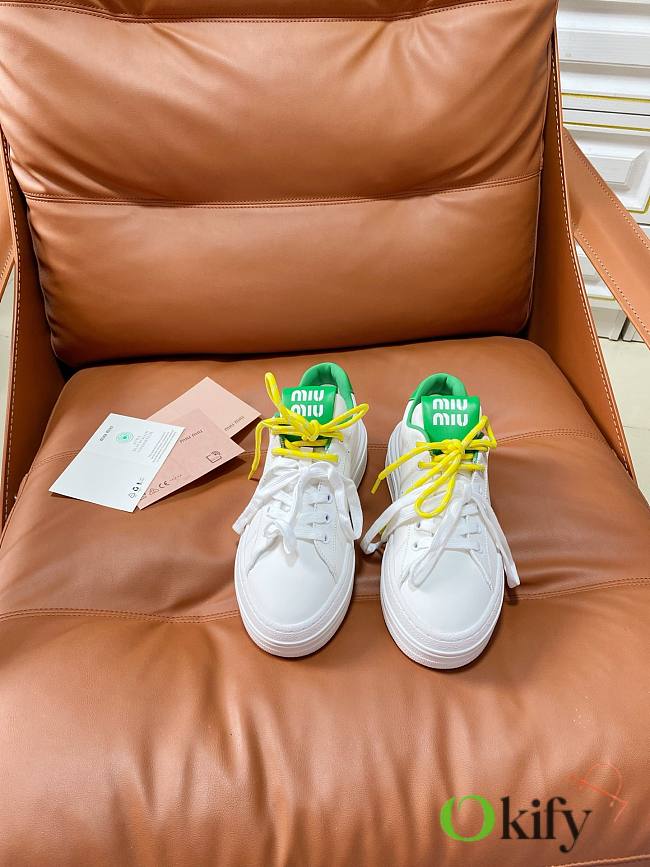 Okify MiuMiu White Women Sneakers 29665  - 1