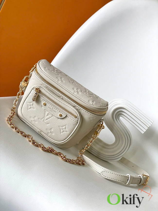 Okify Louis Vuitton Mini Bumbag White M82208 17x12x9cm - 1