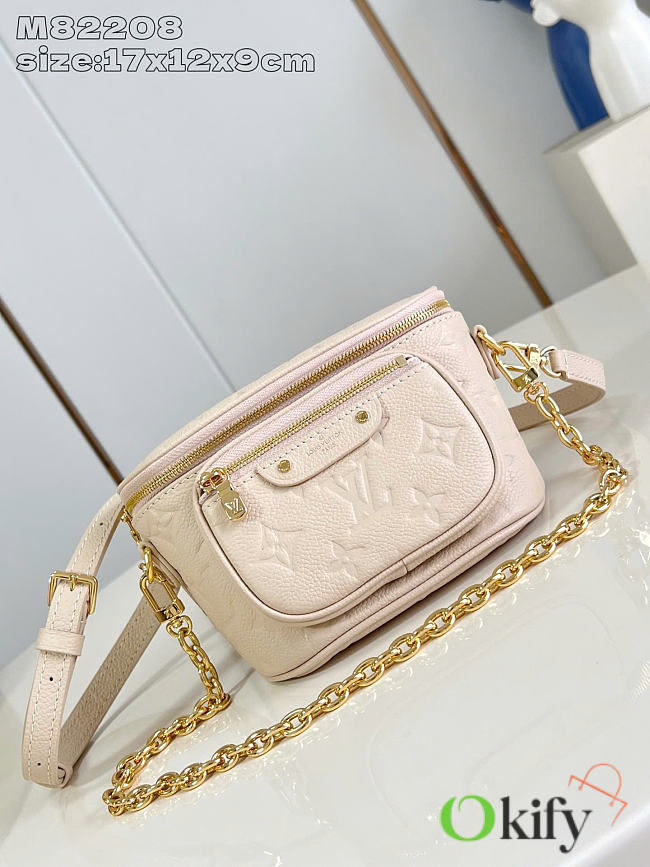 Okify Louis Vuitton Mini Bumbag Cream M82208 17x12x9cm - 1