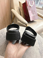 Okify Gucci Softbit Black Women Platform Sandals 5.5cm (has big size) - 5