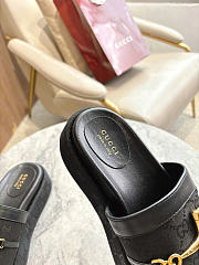 Okify Gucci Softbit Black Women Platform Sandals 5.5cm (has big size) - 4