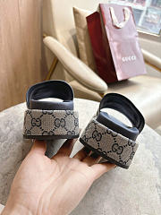 Okify Gucci Softbit Dark Blue Women Platform Sandals 5.5cm (has big size) - 6