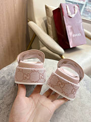 Okify Gucci Softbit Pink Women Platform Sandals 5.5cm (has big size) - 4