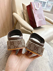 Okify Gucci Softbit Dark Brown Women Platform Sandals 5.5cm (has big size) - 6