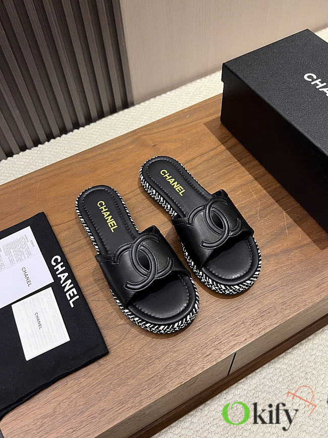 Okify CC Black Women Slides 29690 - 1