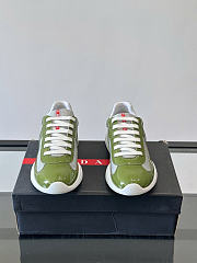 Okify Prada America Cup Green Olive Men Sneakers  - 5